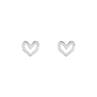 Oorstekers Loveletter - zilver
